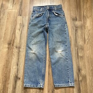 Levi's Vintage 550 Jeans Boys Size 7 Regular Fit Denim 100% Cotton Paper Tag